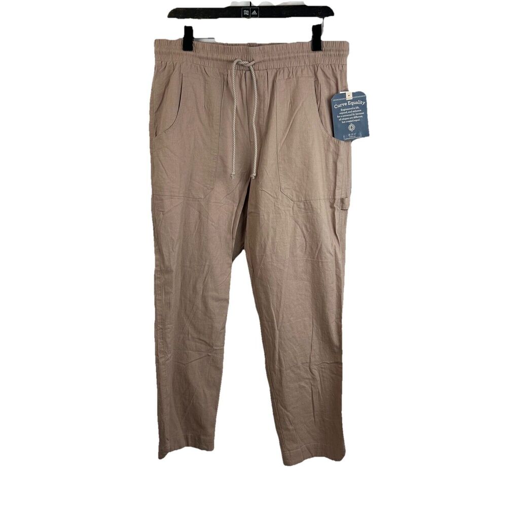 Democracy Tan Straight Leg Pants